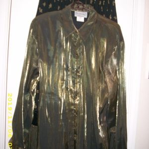 Long sleeve blouse with matching skirt